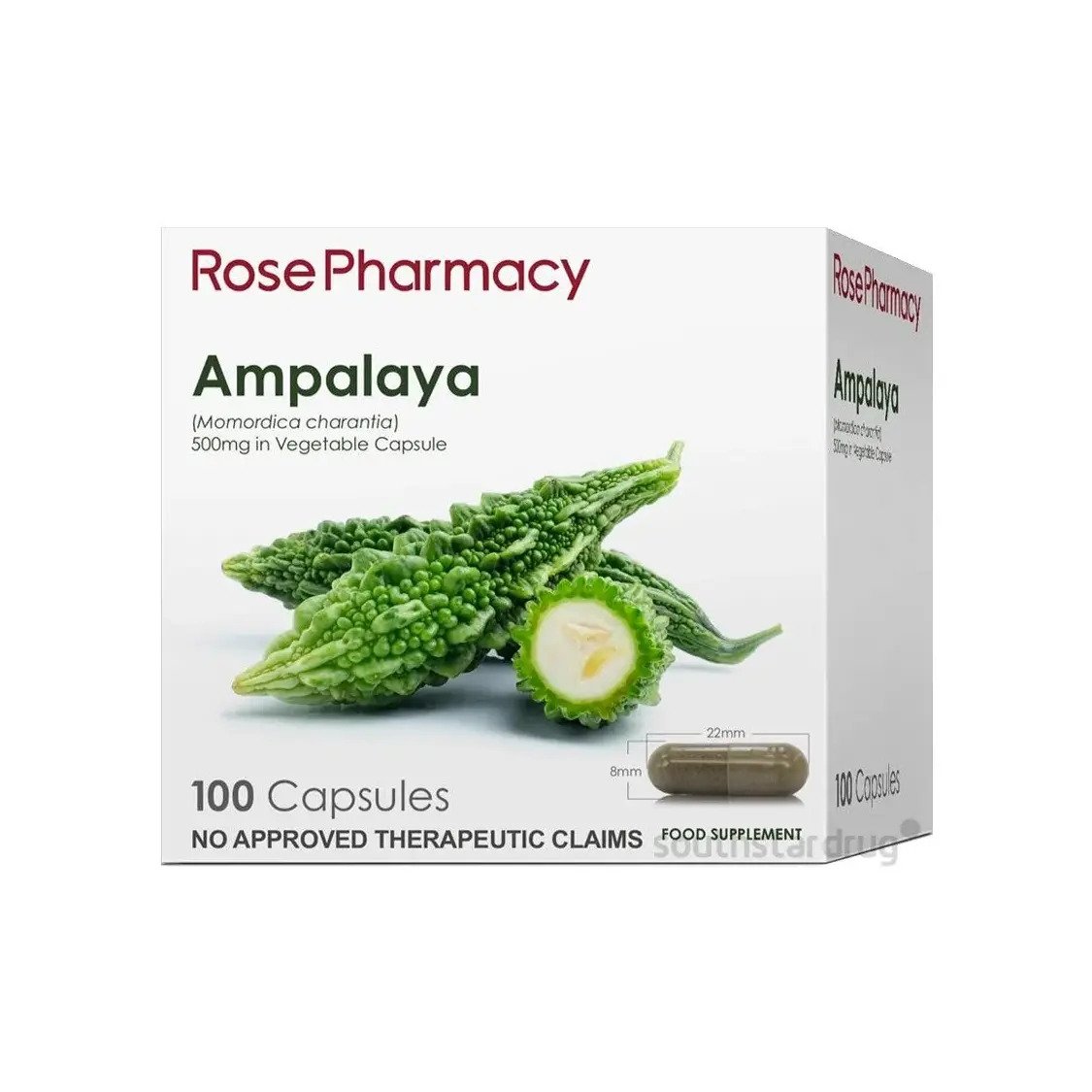 Buy Rose pharmacy ampalaya 500mg capsule 1's online with MedsGo. Price